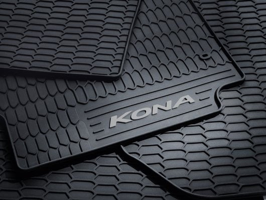 Hyundai Floor Mats, All Weather, With Grey Accent - KONA - Image 2
