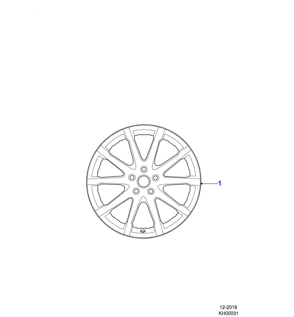 Jaguar Alloy Wheel 17" Style 1005, 10 spoke - Image 2