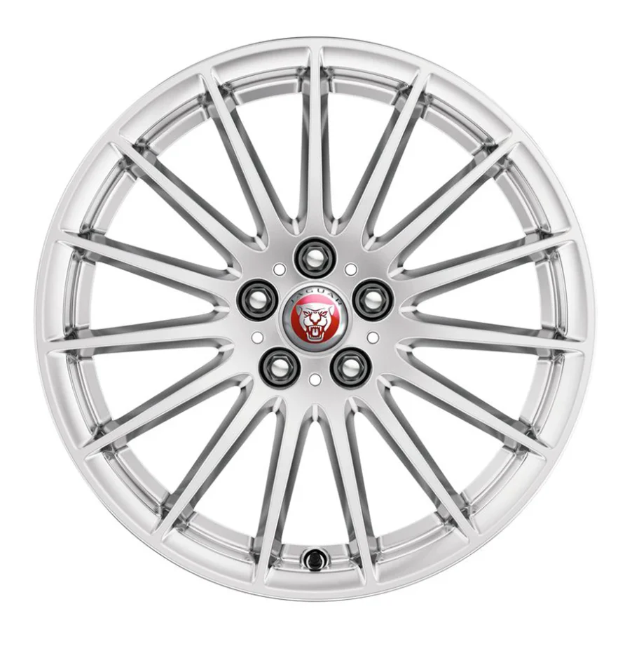 Jaguar Alloy Wheel 18" Style 1022, 15 spoke, Sparkle Silver