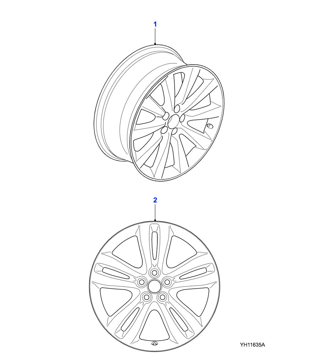 Jaguar Alloy Wheel 19" Aleutian Rear - Image 2