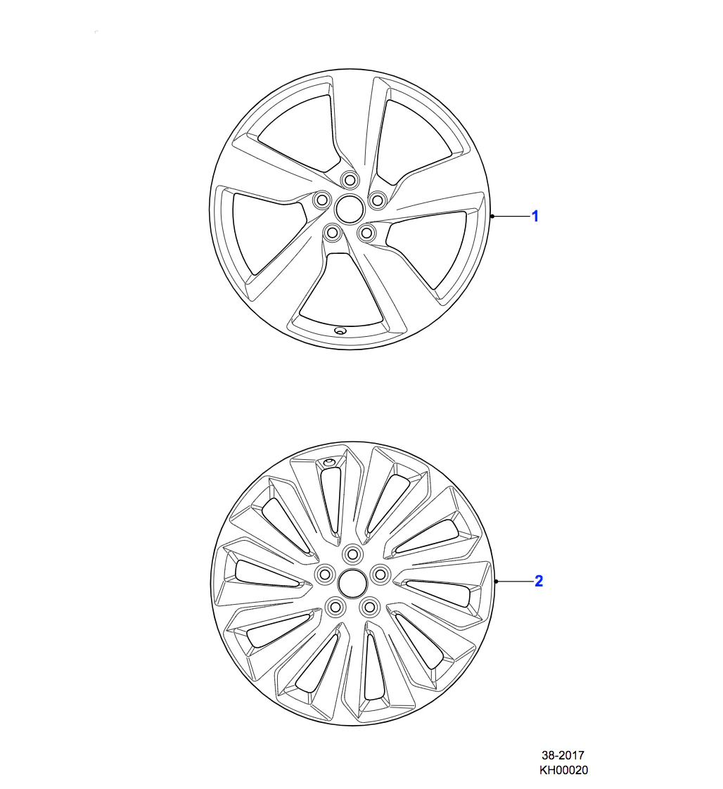 Jaguar Alloy Wheel 19" Style 1039, 10 spoke - Image 2
