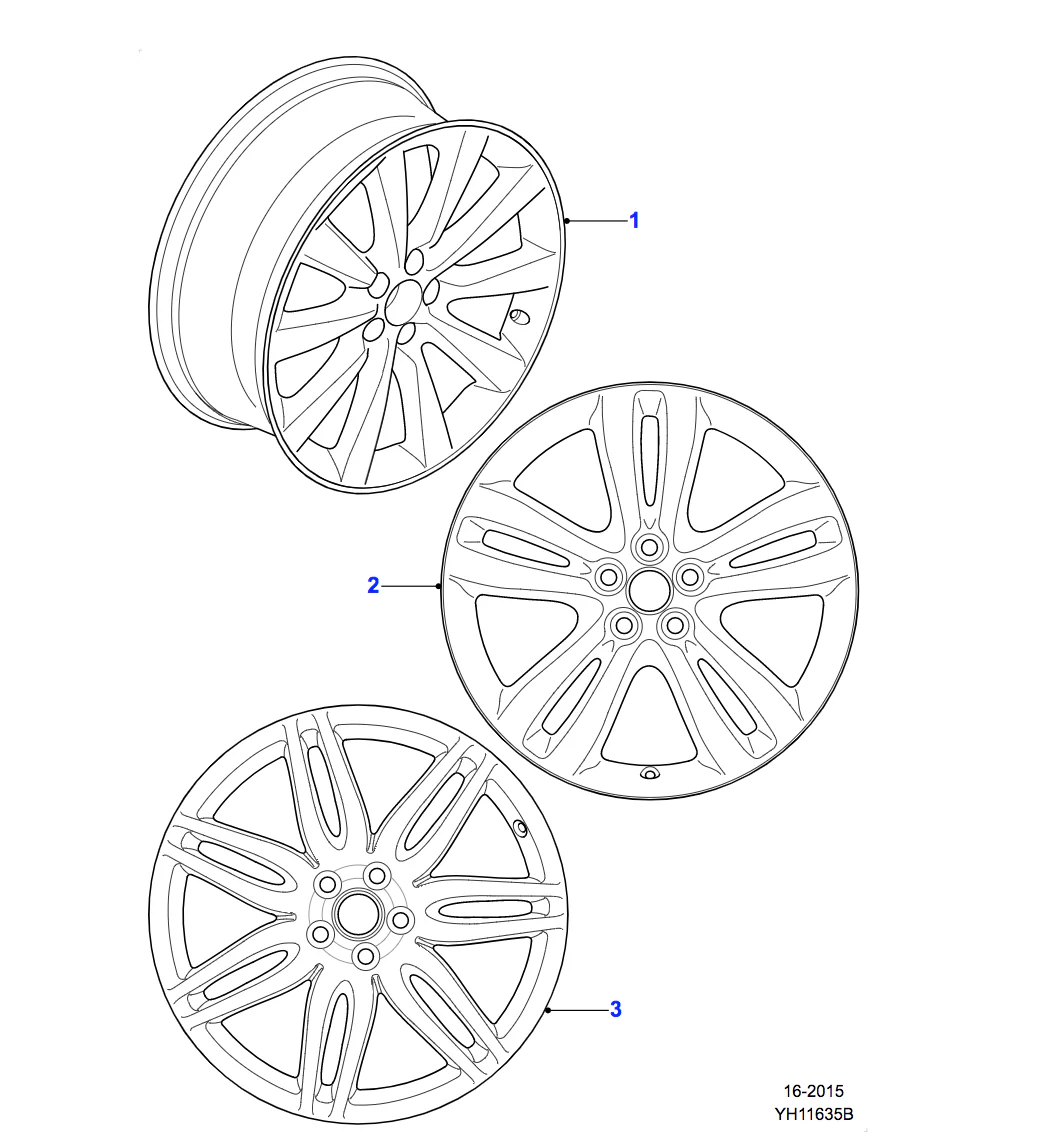 Jaguar Alloy Wheel 19" Sunda, Rear - Image 3