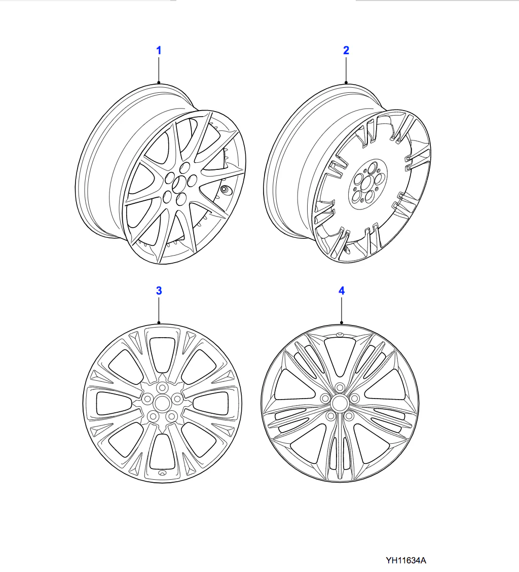 Jaguar Alloy Wheel 20" Amirante, Front - Image 2