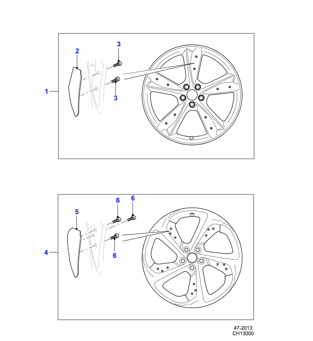 Jaguar Alloy Wheel 20" Style 5062, Forged, 5 spoke, Front - Image 2