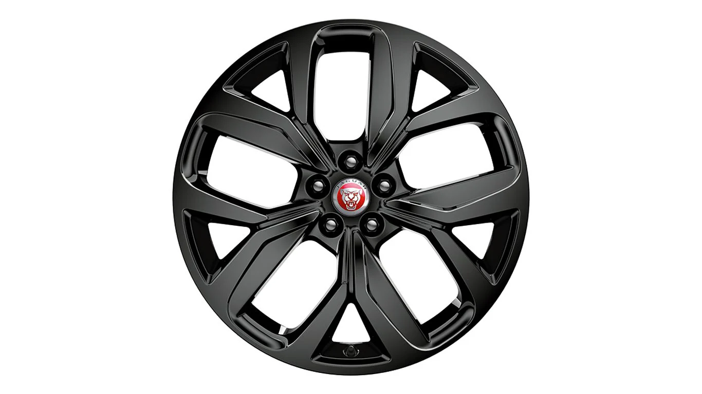 Jaguar Alloy Wheel 20" Style 5068, 5 spoke, Gloss Black