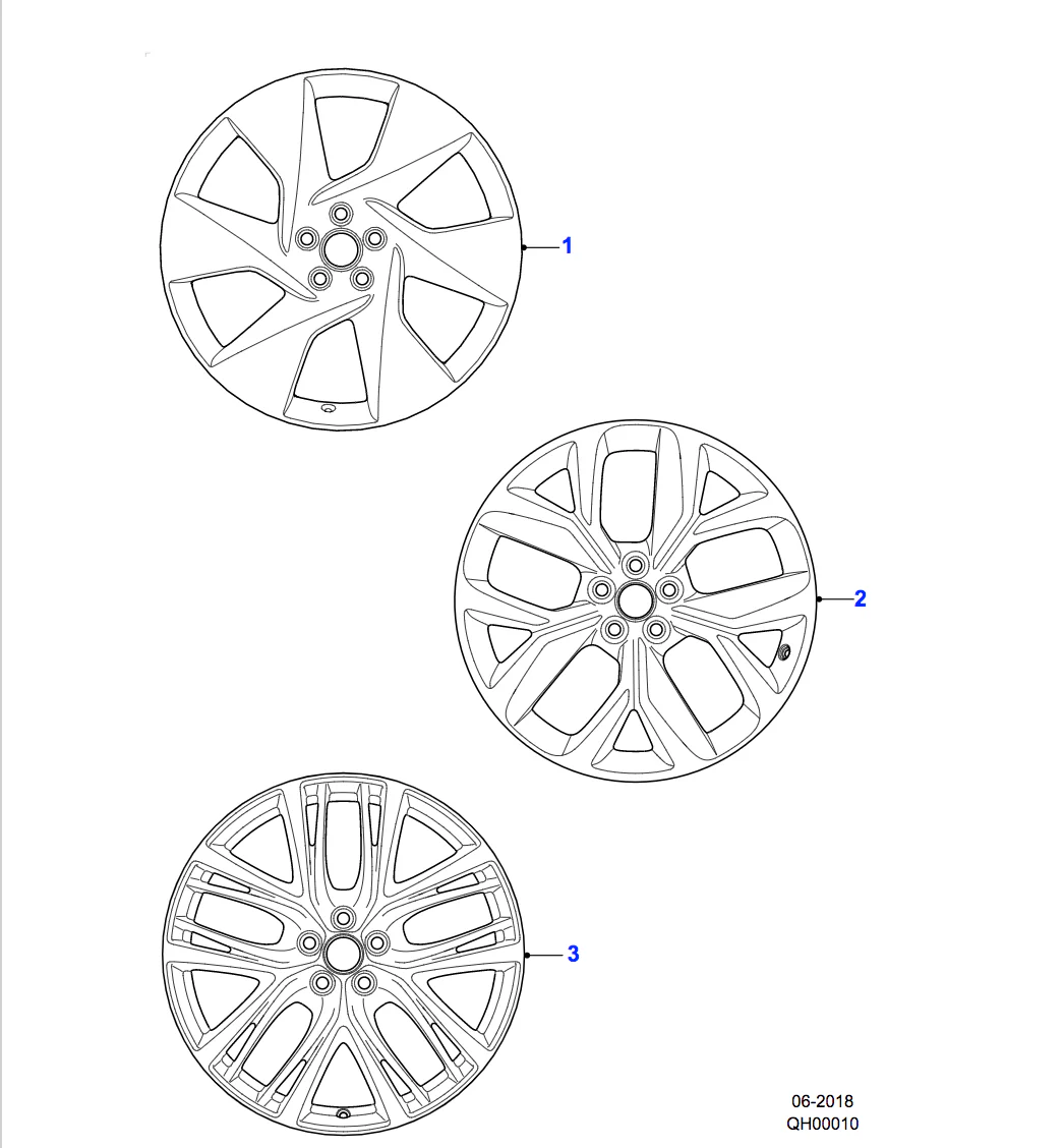 Jaguar Alloy Wheel 20" Style 5068, 5 spoke, Gloss Black - Image 2