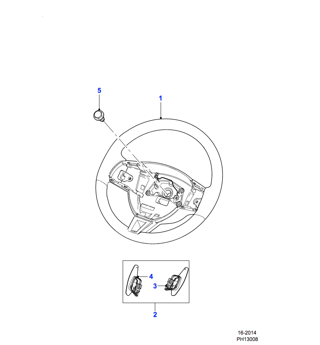 Jaguar Bright Aluminium Gearshift Paddles - Image 2