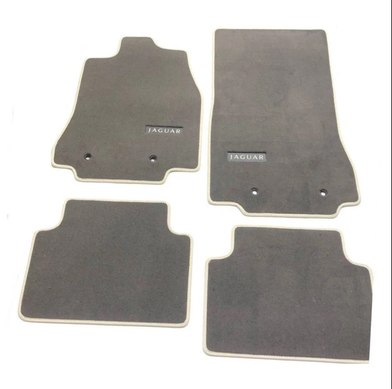 Jaguar Carpet Mat Set Oyster, RHD