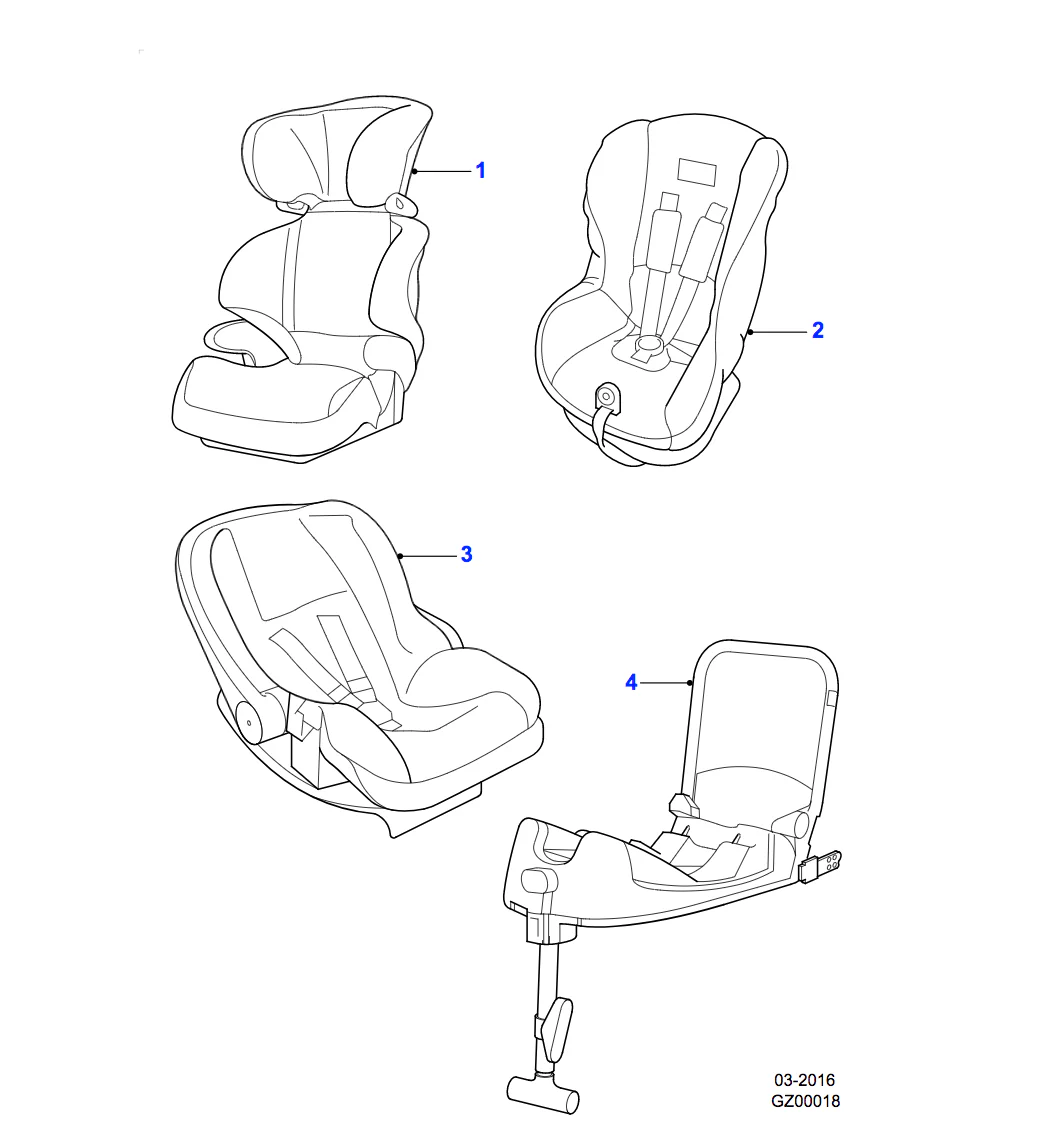 Jaguar Child Seat Group 0+ - Image 2