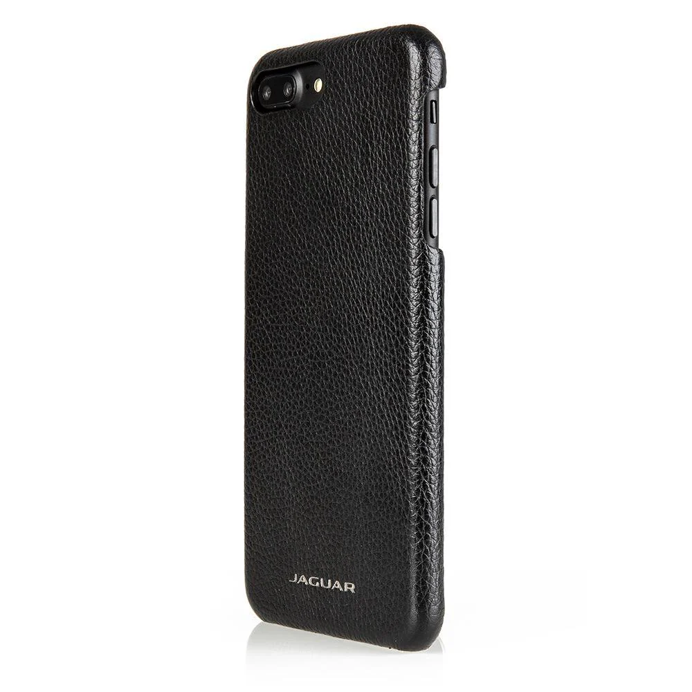 Jaguar Leather iPhone 8+ Case - Black - Image 3