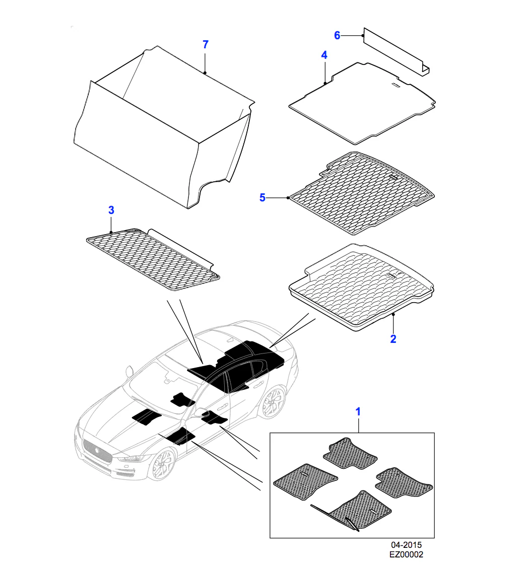 Jaguar Loadspace Luxury Carpet Mat - Image 3