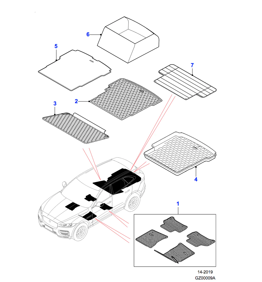 Jaguar Loadspace Luxury Carpet Mat - Image 3