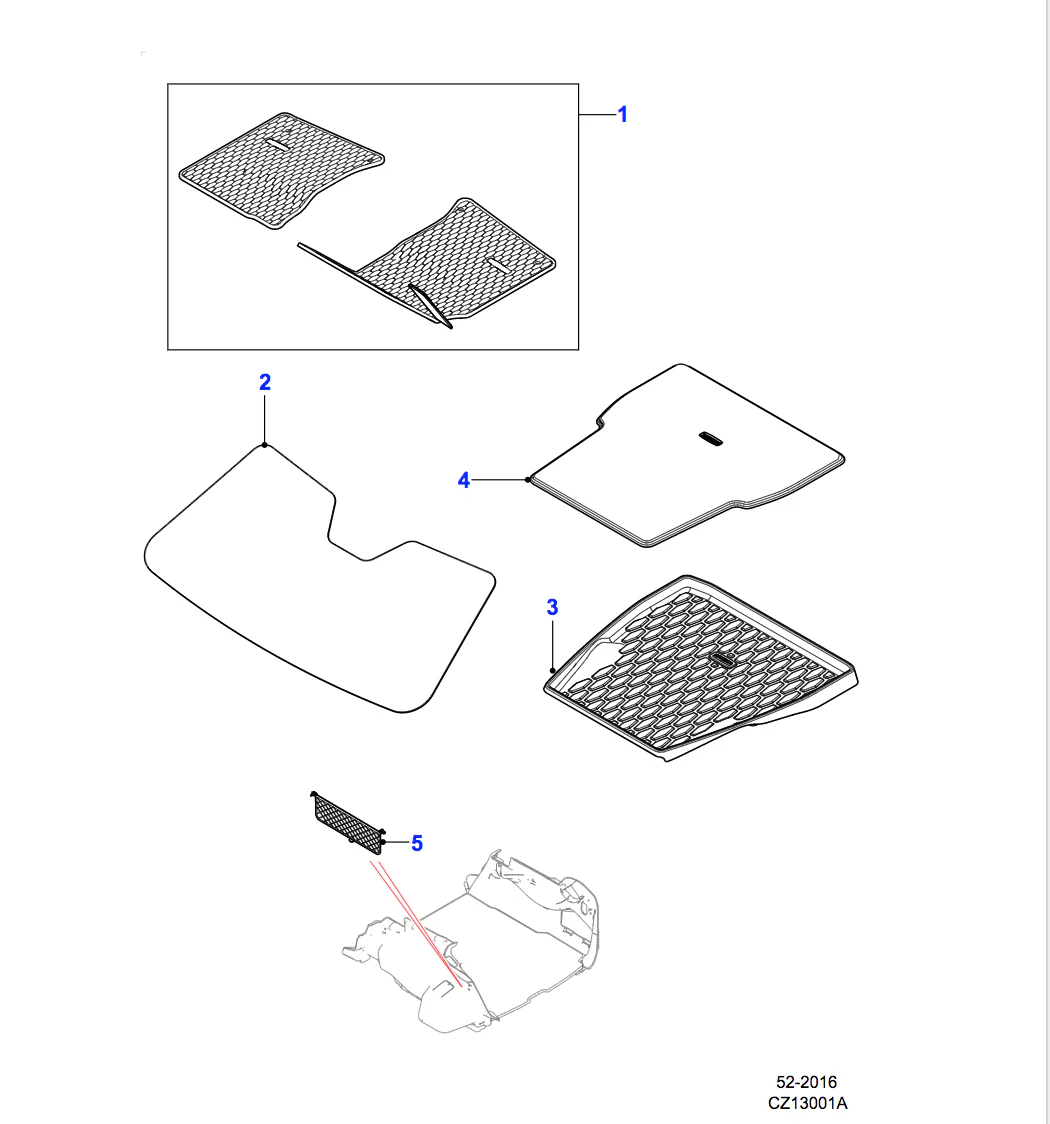 Jaguar Loadspace Luxury Carpet Mat - Image 2
