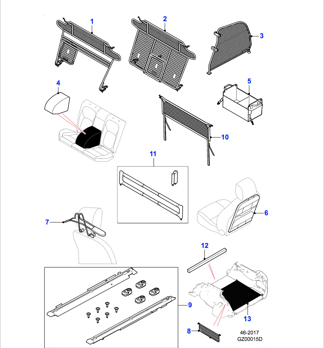 Jaguar Loadspace Retention Kit - Image 2