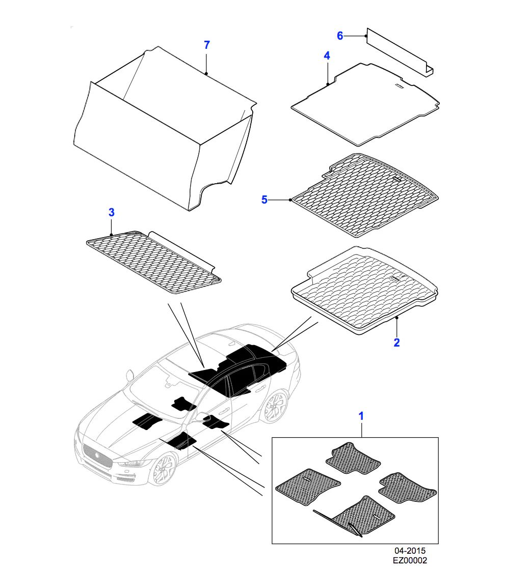 Jaguar Loadspace Rubber Mat 20MY onwards - Image 2