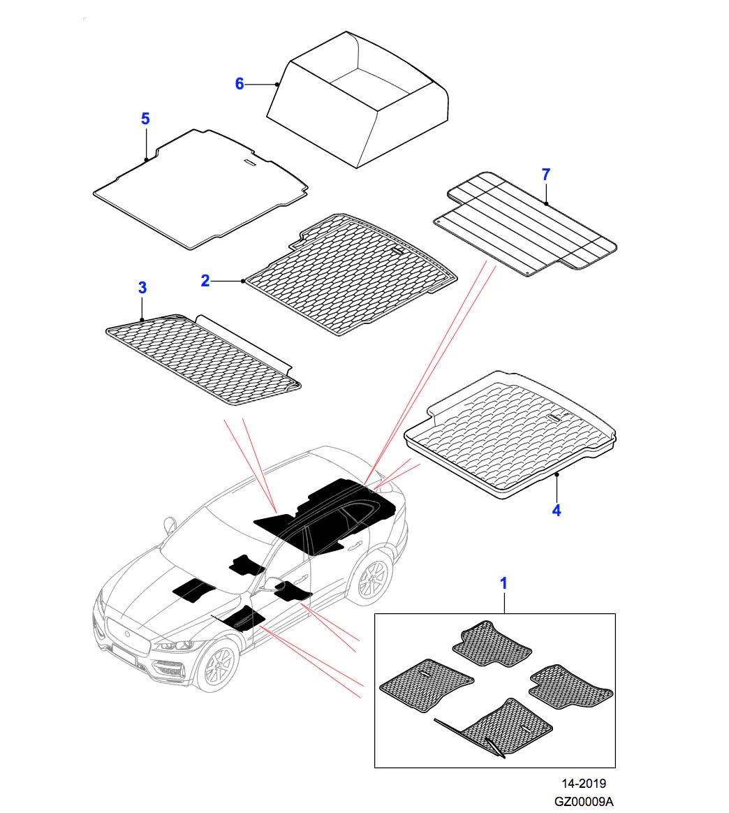 Jaguar Loadspace Rubber Mat Extension - Image 2