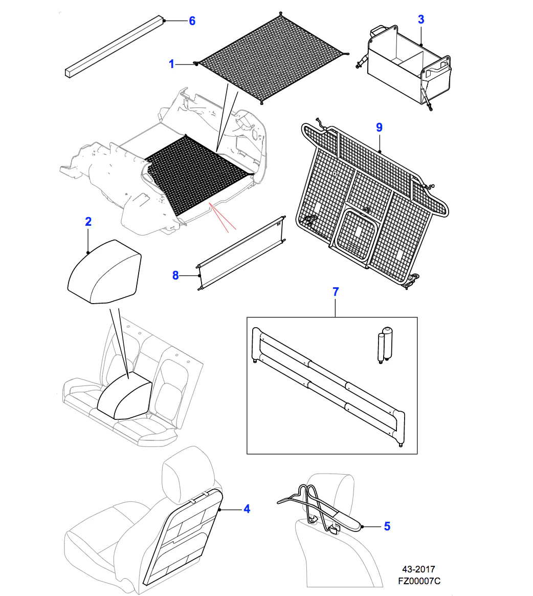 Jaguar Luggage Partition Full Height - Image 3