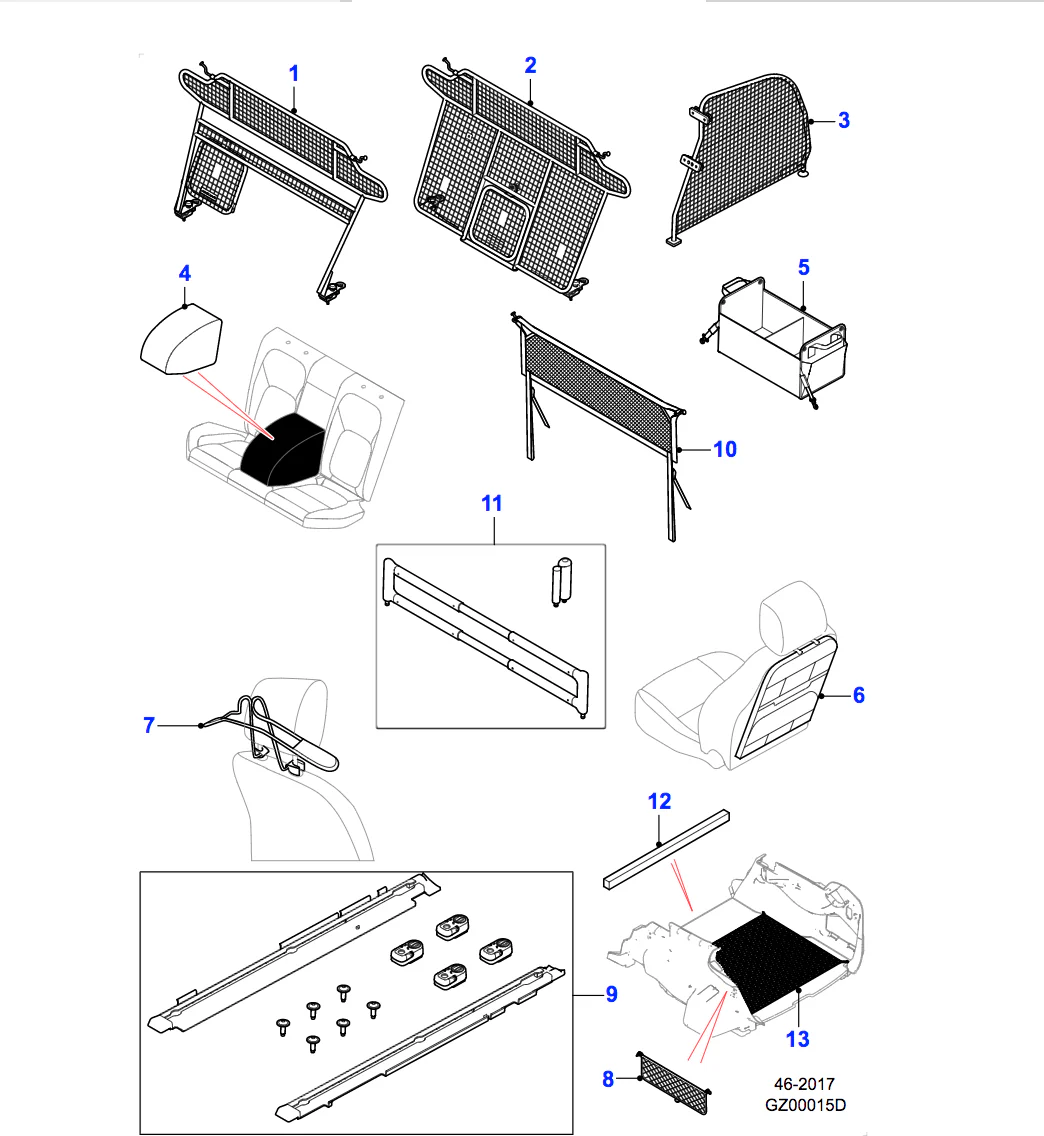 Jaguar Luggage Partition Half Height - Image 3