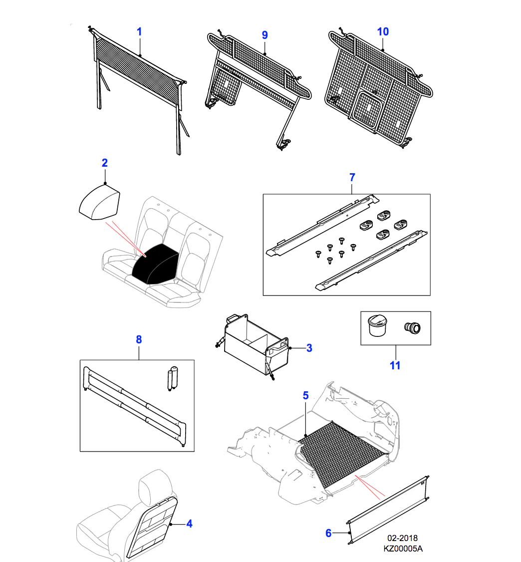 Jaguar Luggage Partition Half Height - Image 2