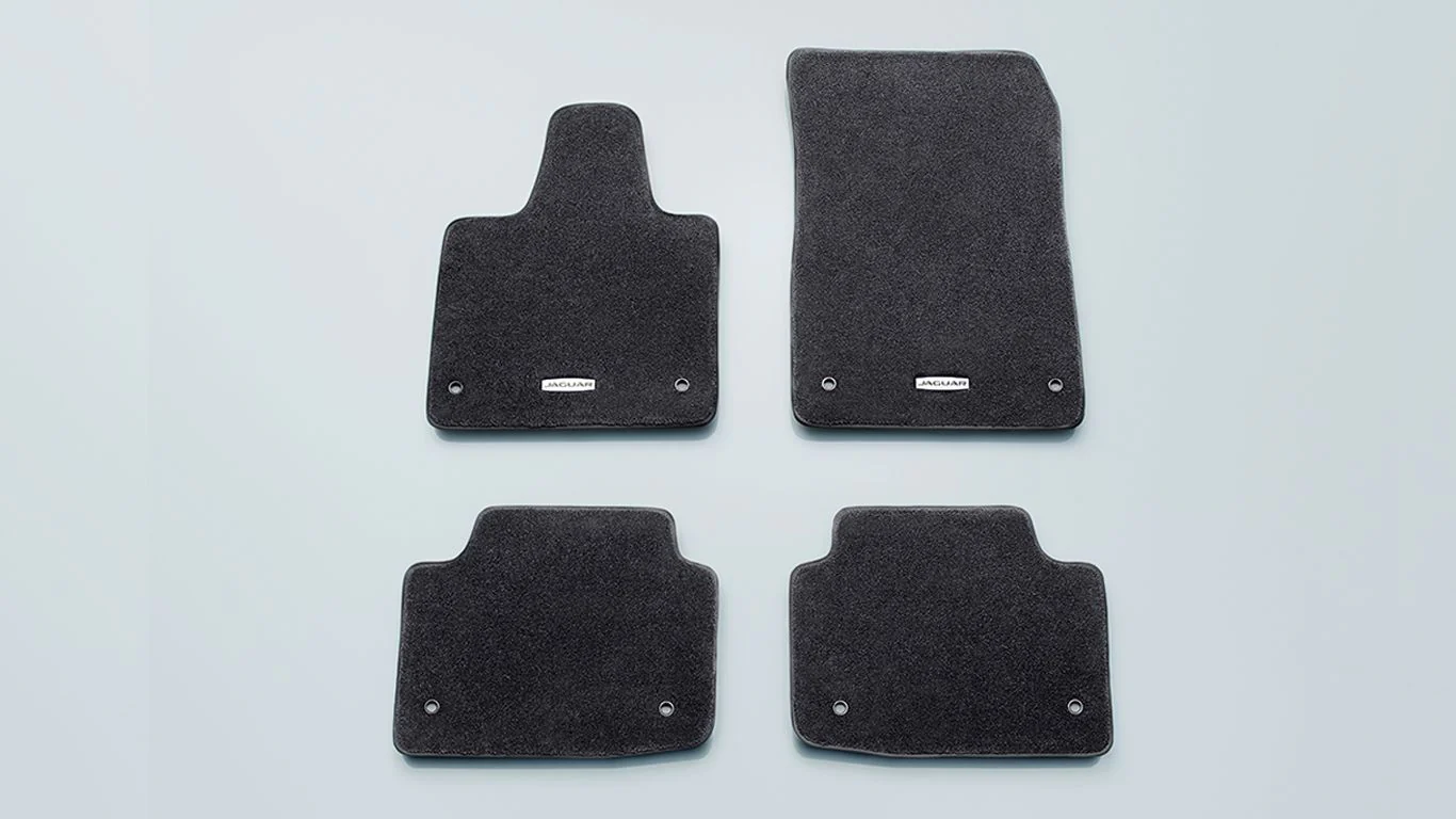 Jaguar Luxury Carpet Mats Ebony, RHD