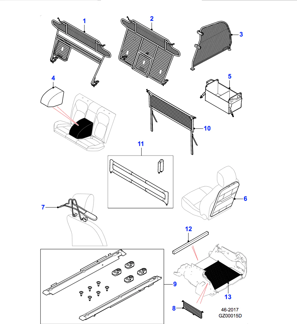 Jaguar Premium Seat Back Stowage - Image 2
