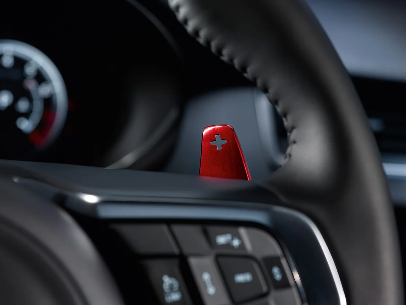 Jaguar Red Aluminium Gearshift Paddles
