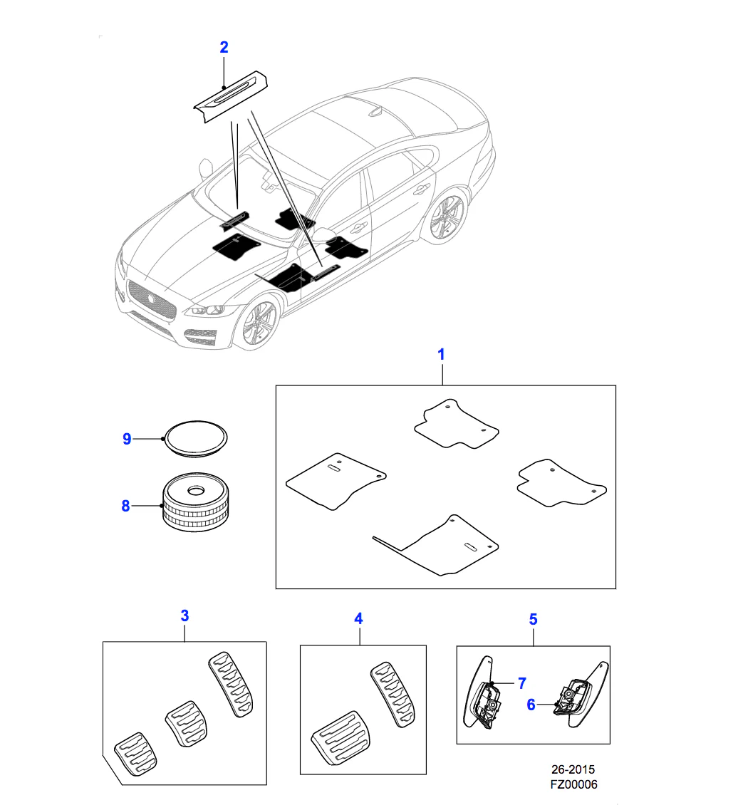 Jaguar Sport Pedal Covers Manual - Image 2