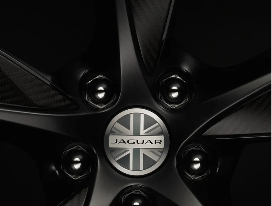Jaguar Wheel Centre Badge Union Jack