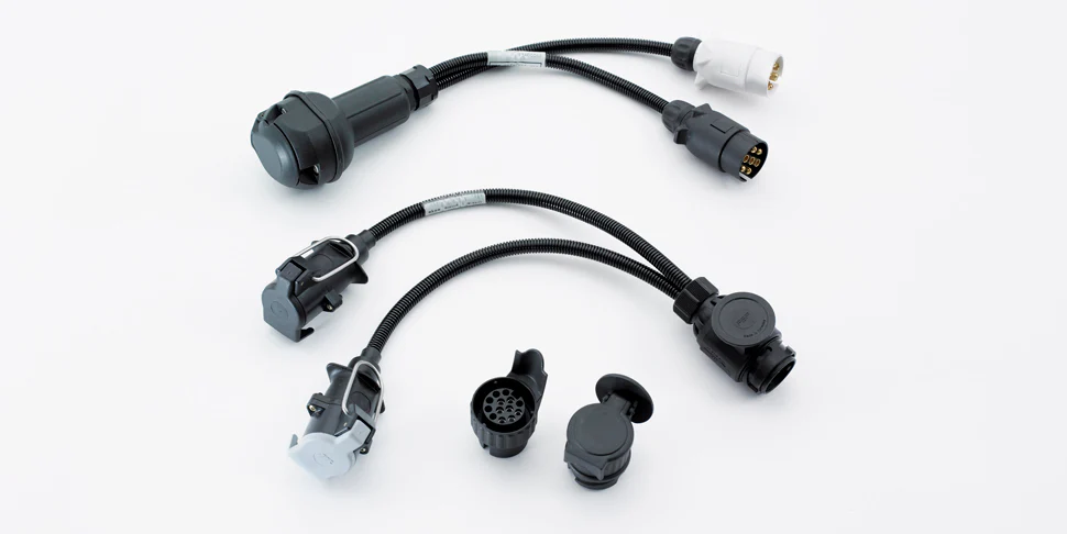 kia 13 pin plug to 2x 7 pin sockets