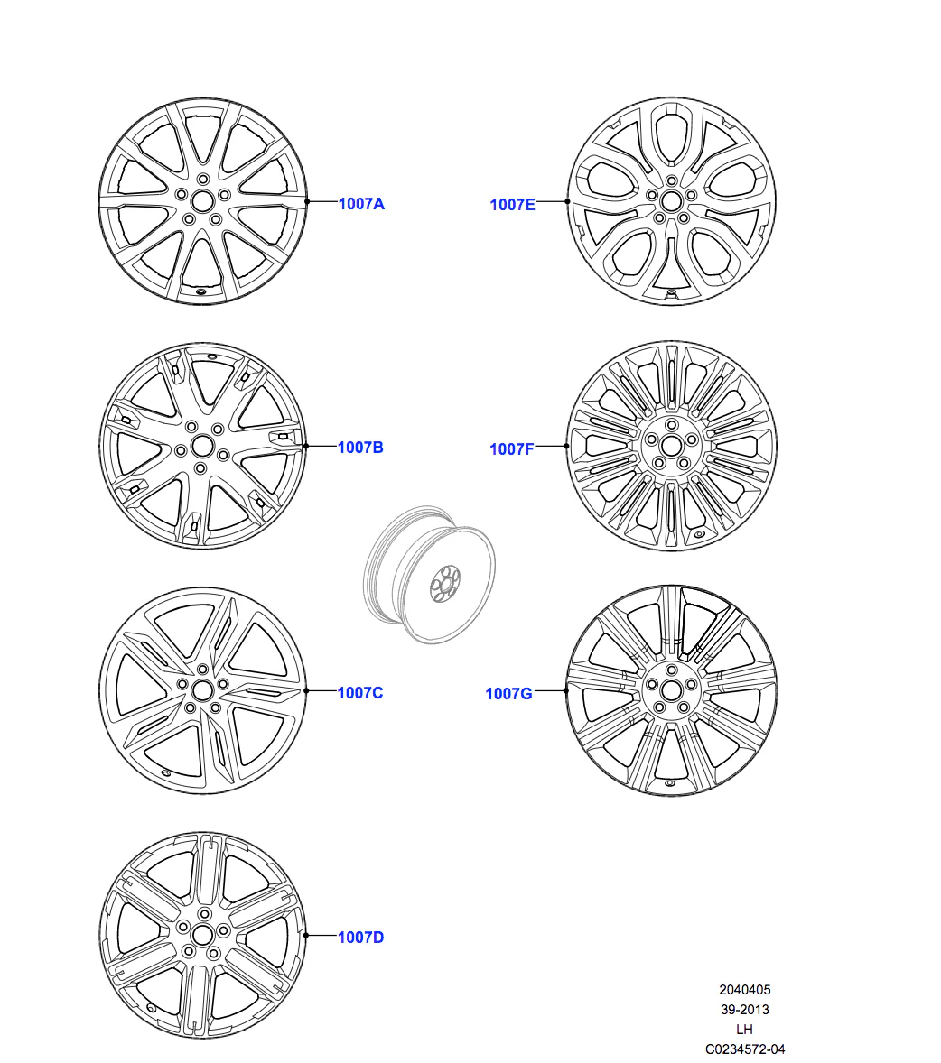 Land Rover Alloy Wheel - 17" Style 1005, 10 spoke - Image 2