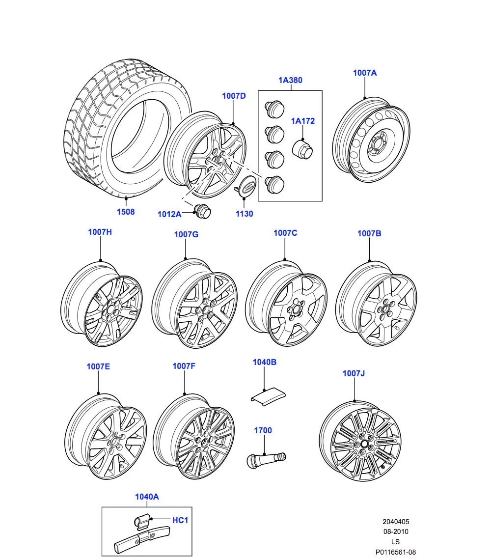 Land Rover Alloy Wheel - 19" 7 Spoke, 'Style 701', with Sparkle Silver finish - Image 2