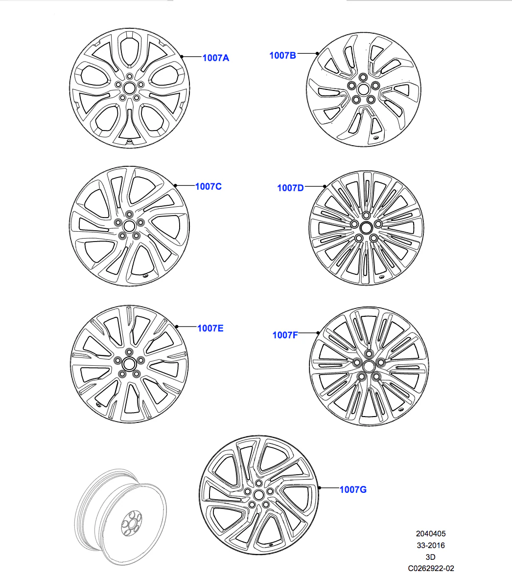 Land Rover Alloy Wheel - 19" Style 5021, 5 split - spoke - Image 2