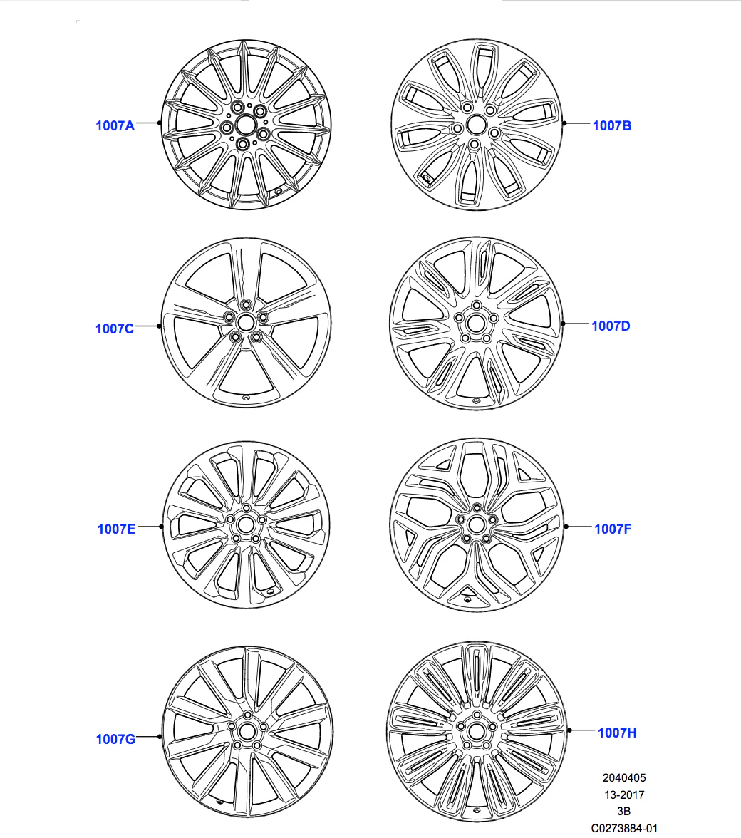 Land Rover Alloy Wheel - 20" Style 1032, 10 spoke, Diamond Turned finish - Image 2