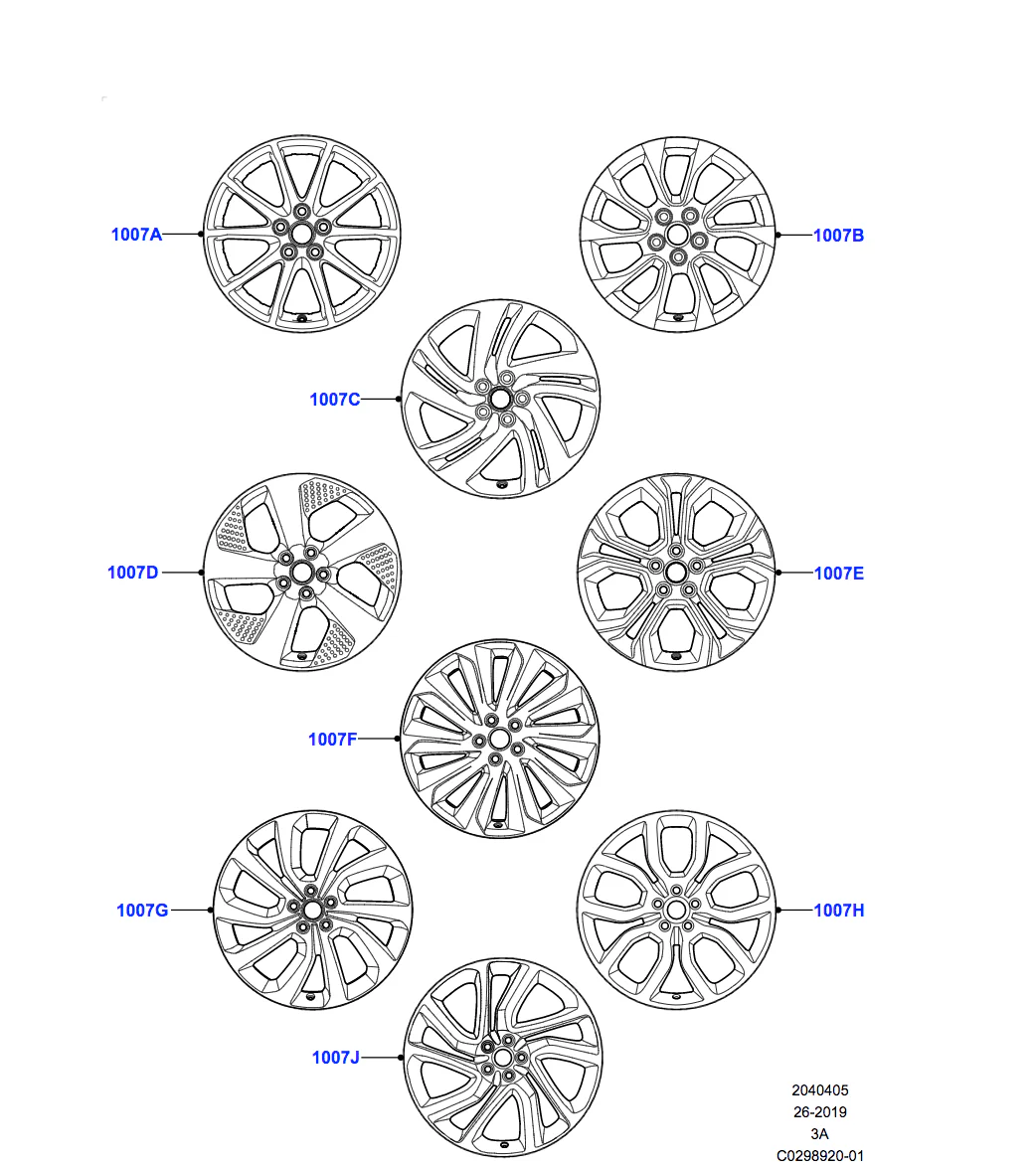 Land Rover Alloy Wheel - 20" Style 5089, 5 split - spoke, Diamond Turned finish - Image 2