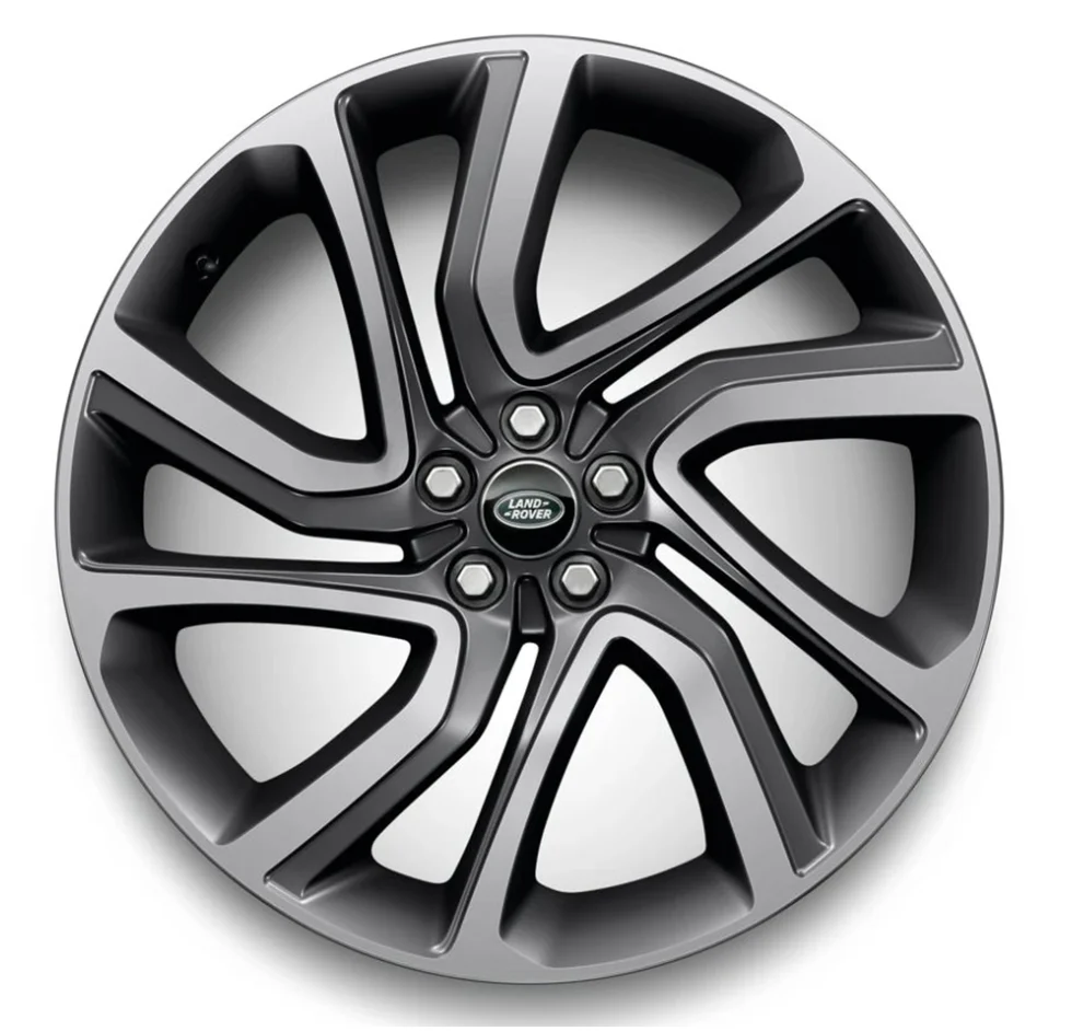 Land Rover Alloy Wheel - 21" Style 5090, 5 spoke, Diamond Turned finish