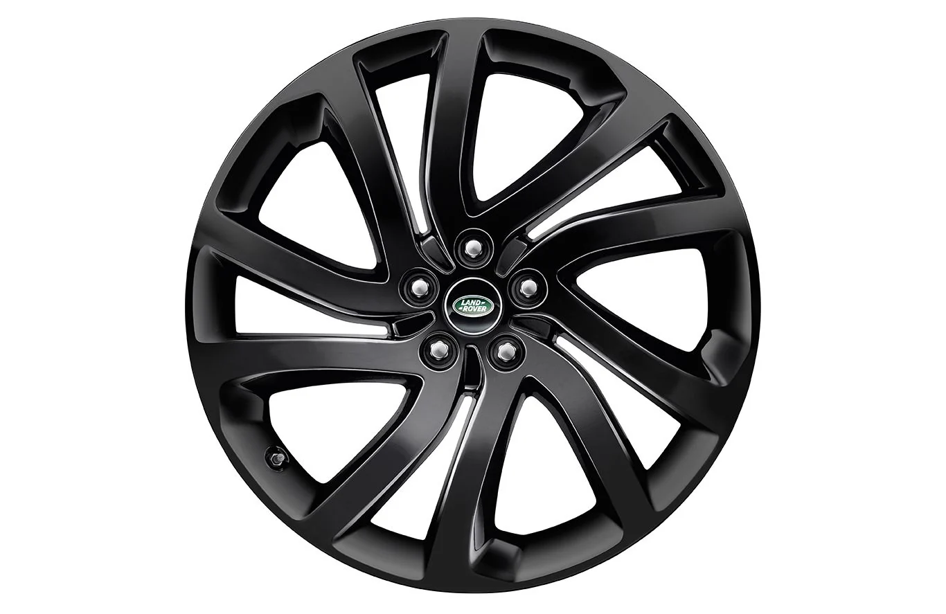Land Rover Alloy Wheel - 22" Style 5011, 5 split - spoke, Gloss Black