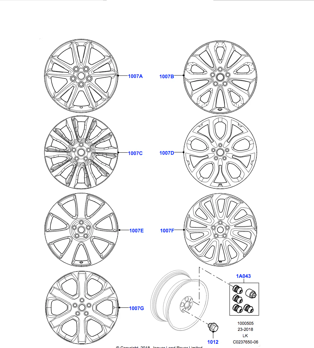 Land Rover Alloy Wheel - 22" Style 6001, 6 spoke, Diamond Turned finish - Image 2