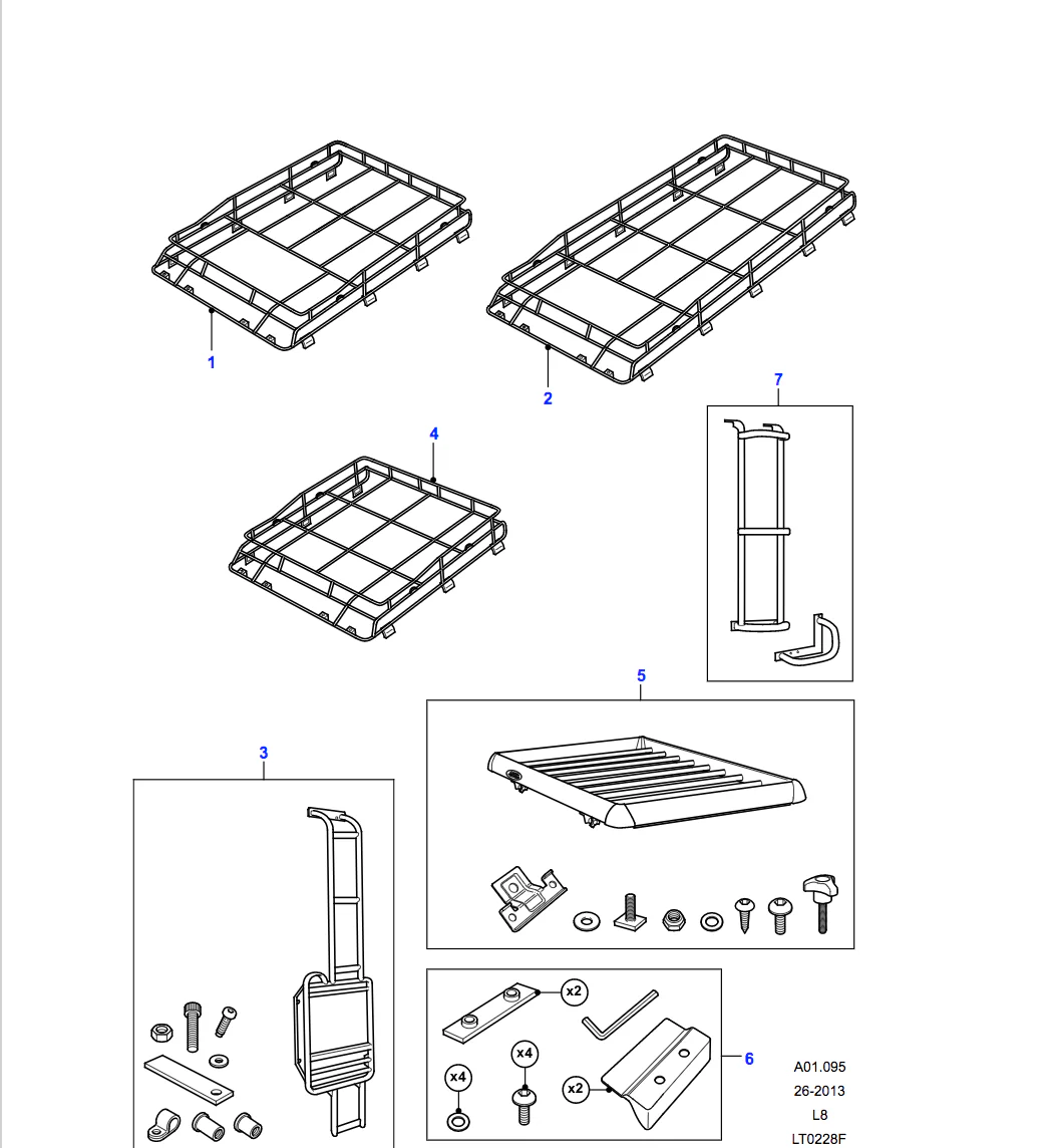 Land Rover Expedition Roof Rack System - 110/130 Double Cab - Image 2