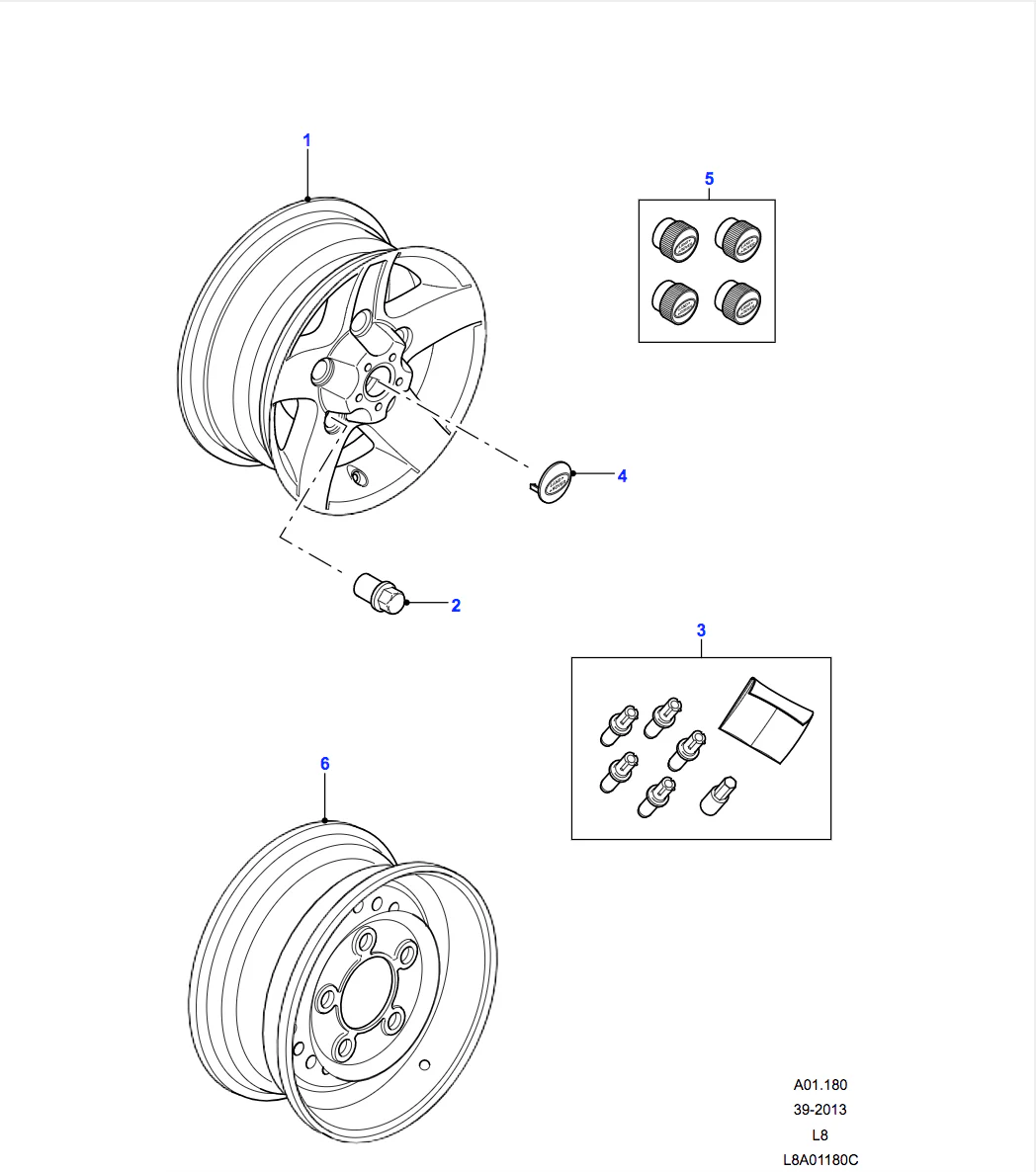 Land Rover Heavy Duty Wheel - 16 with Gloss Black finish - Image 2