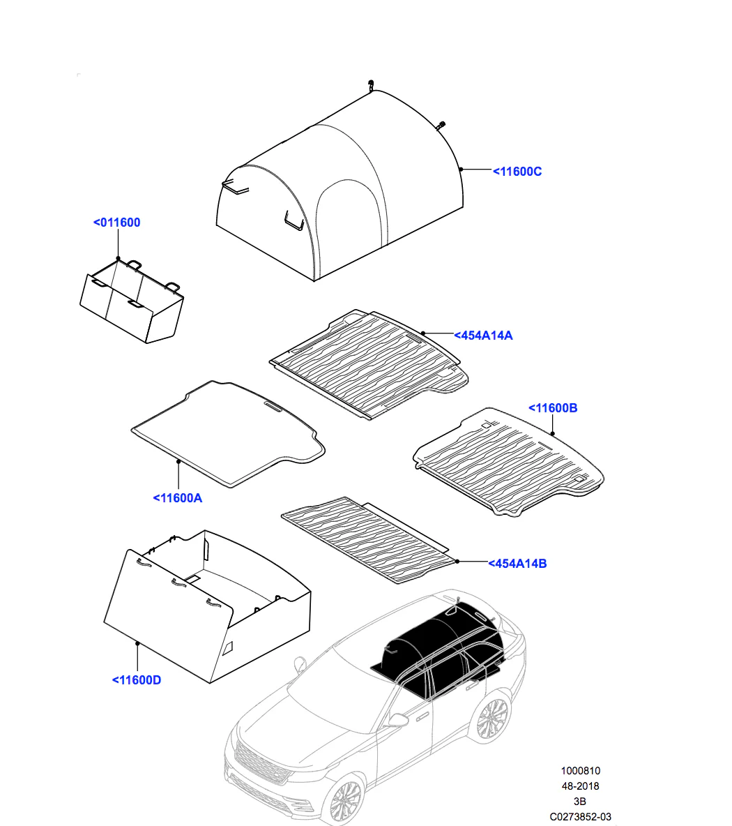 Land Rover LOADSPACE RUBBER MAT - Image 2