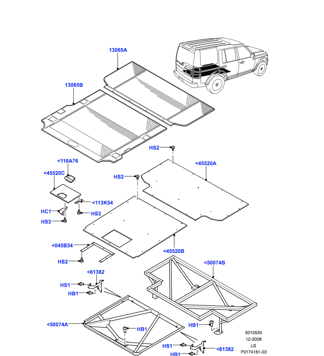 Land Rover Loadspace Rubber Mat - Image 3