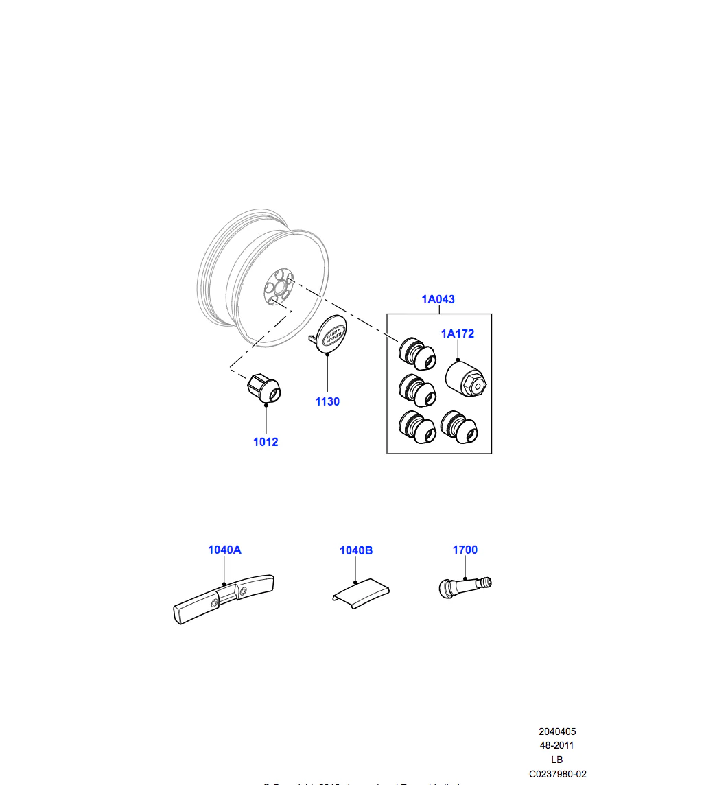 Land Rover Locking Wheel Nuts - Silver finish - Image 2