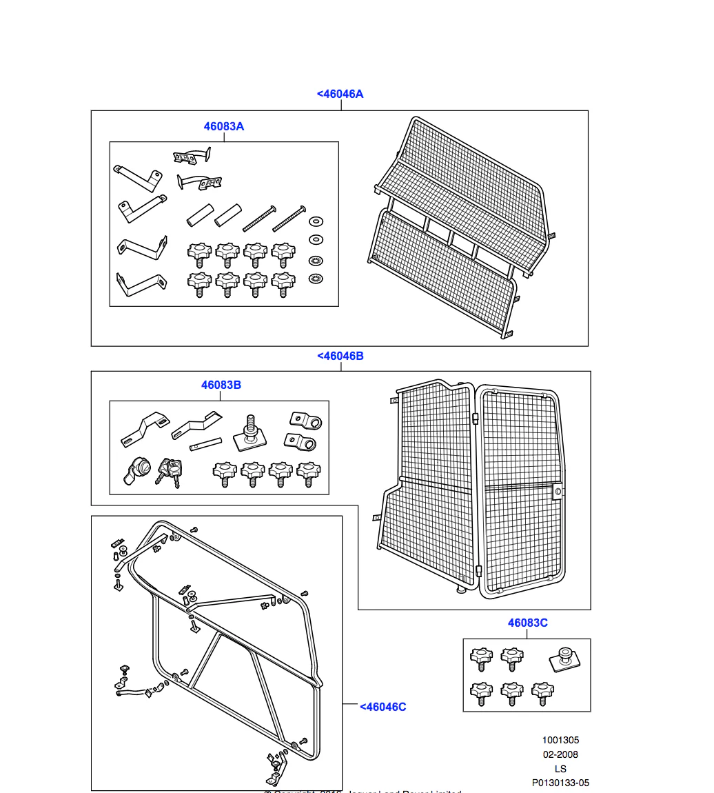 Land Rover Luggage Partition - Full Height - Image 2
