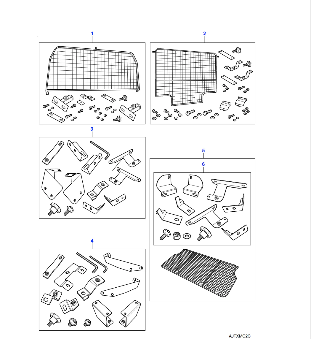 Land Rover Luggage Partition - Full Height, 110 SW and 110 SW Utility - Image 2