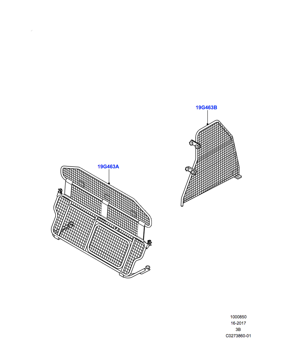 Land Rover Luggage Partition Full Height - Image 2