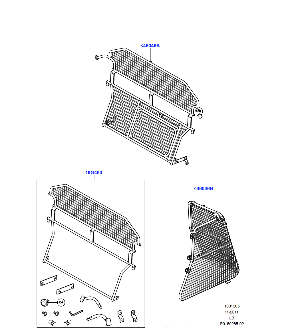 Land Rover Luggage Partition - Full Height - Image 2