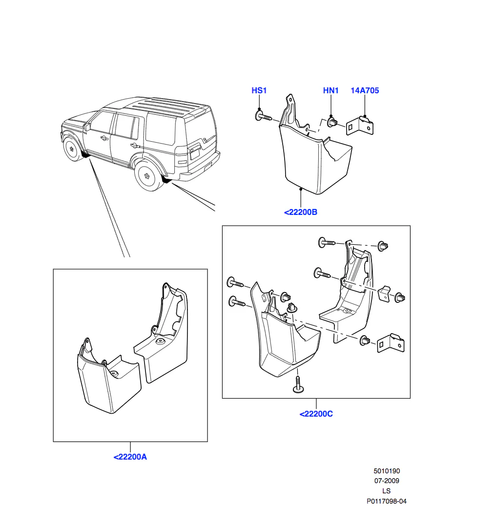 Land Rover Mudflaps - Front - Image 3