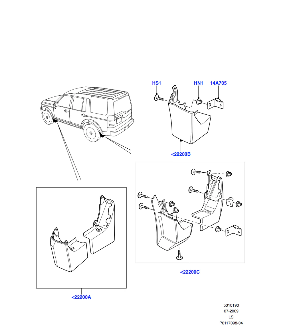 Land Rover Mudflaps - Rear - Image 2