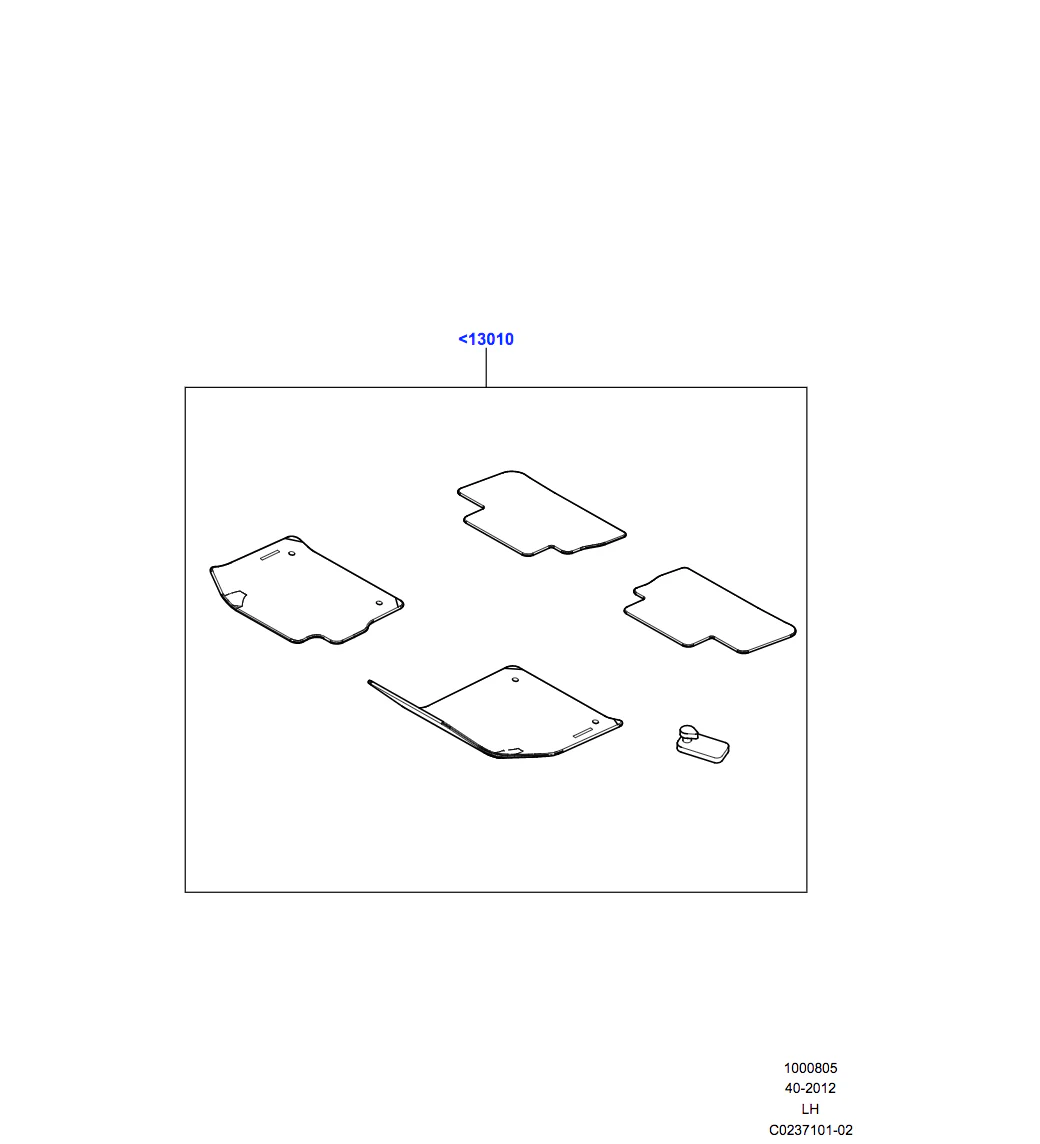 Land Rover Rubber Mat Set - RHD, Coupe and Five - door - Image 2