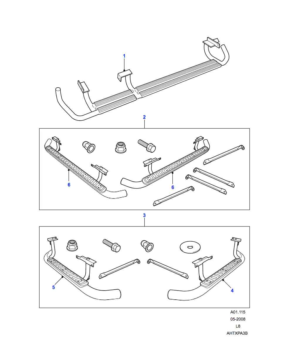 Land Rover Side Protection Runners - Black, Twin Tube, 90 - Image 2